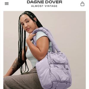 DAGNE DOVER Kal Drawstring Tote Lavender